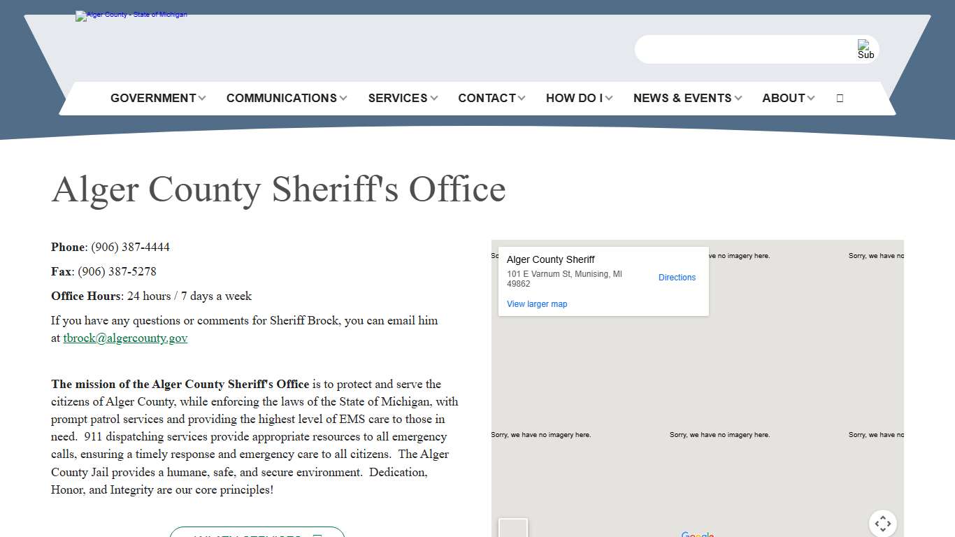 Sheriff - Alger County