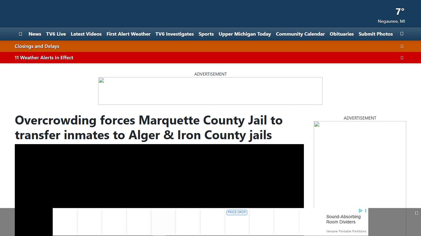 Overcrowding forces Marquette County Jail to transfer inmates to Alger & Iron County jails